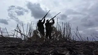 Goose hunting at my favorite blind. Great closing.