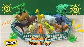 Animal Names Learning for kids and toddlers| Introducing animals | fun animal toys | 