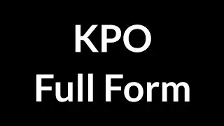KPO Full Form || KPO || Full Form || KPO Meaning