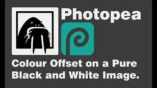 Colour Offset on the Pure Black & White Photo in Photopea