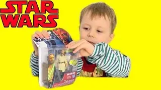 Star Wars Hasbro Qui-Gon Jinn unboxing toy