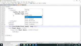How to underline text using ins tag in HTML