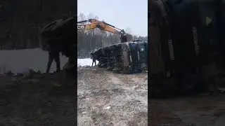 Старое видео скания легла на бок