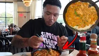 Trying Seafood & grits