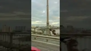Вид на левый берег. Мост Патона. Киев