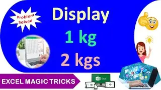Display kg and kgs Through Excel Smart Tricks