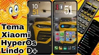 Nova Combinação Tema Xiaomi Ícones 3D e Central de Controle HyperOs @CiclopeTech