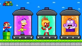 Inside Out 2: What if All Characters Reject Emotion in Super Mario Bros. Maze Mix Level Up