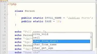 PHP OOP 357 The Static Class Attributes
