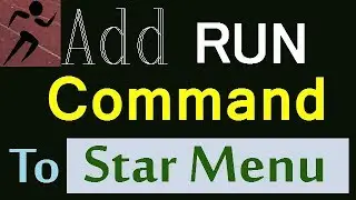 How to add Run command to start menu in Windows 7