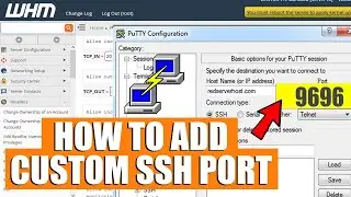 How to change SSH port via WHM root?