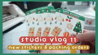 Studio Vlog 11 | New stickers, shop update prep, local stationery haul | PH