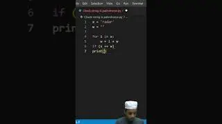 Check if a string is palindrome 