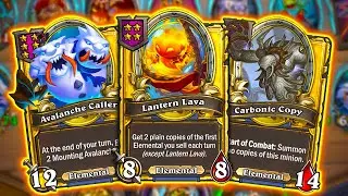 This BRAND NEW Elemental Strategy is Simply UNBEATABLE! | Hearthstone Battlegrounds