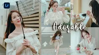 How to edit Adorable Lightroom Preset | Mobile Tutorial Free DNG | Korean Tone Preset