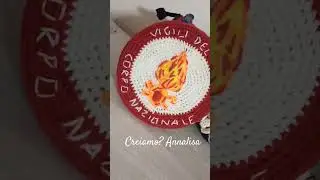 Logo #vigilidelfuoco #amigurumi #uncinetto