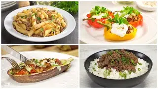 Вкусно и быстро! 4 вкусных БЛЮДА С ФАРШЕМ, которые захочется приготовить еще. Рецепты Всегда Вкусно!