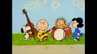 The Peanuts Gang playing 