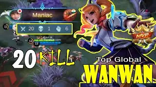 20 Kill Full Damage Wanwan Offlane Gameplay - Mobile Legends Gameplay And Build By Ravi rk