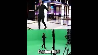 Caption This! Celebrating 1500 followers with a meme🥳 #virtualproduction #vfxbreakdown #greenscreen