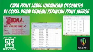 Cara Print Label Undangan Otomatis di Corel Draw (Dengan Perintah Print Merge)