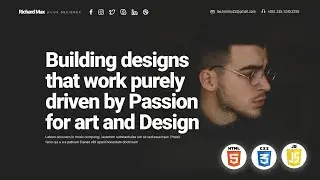 Build Responsive CV Resume Website using HTML CSS JavaScript | With Source Code