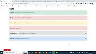 Bootstrap Alerts Class | BOOTSTRAP 5 TUTORIAL