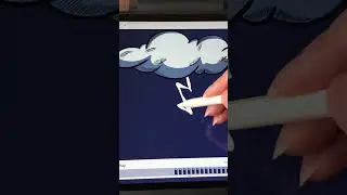 My first experience animating Lightning and Thunder in Procreate 😇⚡️🌩️ 