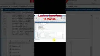 Laplace transform in Matlab #maths #laplacetransform #circuit  #engineering