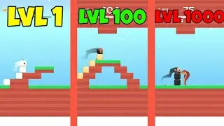 square bird - 1 vs 100 vs 1000 level - gameplay walkthrough (ios android)