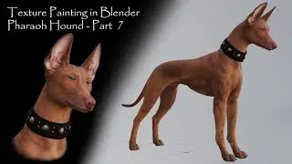 Part 7 | Texture Painting | Pharaoh Hound Dog | Blender 3D Characters
