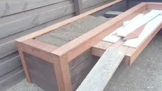 Floating Bench Seat with Raised Garden Bed