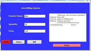 How To Create Billing System in java in NetBeans in  Urdu/Hindi