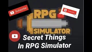 Secret things in RPG Simulator roblox (2021)