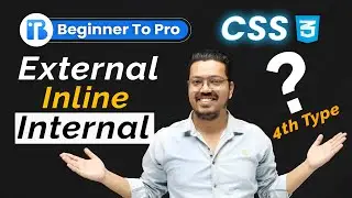 Inline, Internal & External CSS | Types of CSS | Techno Brainz
