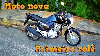 Fui busca a moto nova sonho realizado
