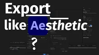 How to Export High Quality Video in After Effects 😍👍🔥