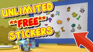 HOW TO GET 'UNLIMITED' FREE STICKER in BEE SWARM SIMULATOR