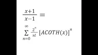 ACOTH Taylor Maclaurin SERIESSUM LINEST POLYNOMIAL REGRESSION Google Sheets or excel