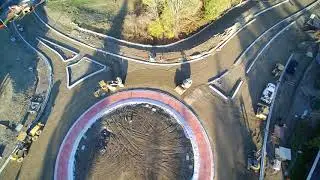 Construction of the new Port Orchard Round About