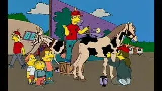 Los Simpson - En la pantalla las vacas no parecen vacas