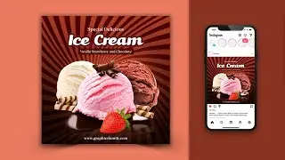 Instagram Post Design | How to Design Social Media Banner in Adobe Photoshop CC
