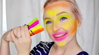 Makeup Using ONLY Highlighters Challenge | Fox & Crown