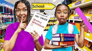 BACK to SCHOOL Shopping in ABC Order Gone Wrong!