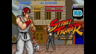 1987 [60fps] Street Fighter Ryu ALL (ONE PUNCH K.O.)