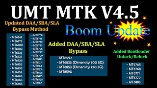 UMT MTK V4.5 Added New CPU Nd MTK Bootloader Option With New Security Updated