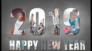 NEW YEAR 2019 SPECIAL PHOTOSHOP TEXT POSTER DESIGN