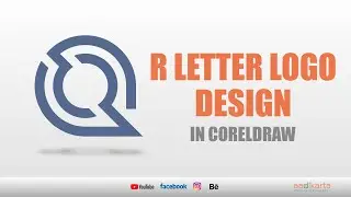 R LOGO DESIGN IN CORELDRAW #packaging #coreldraw #tutorial #india #boxdesign #design #logo