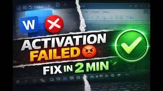 How to Fix Product Activation Failed in MS Word/Excel (100% Working 2026)