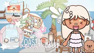 Swedish Coastal Villa House Tour 🌺🌊￼ | *with voice* | Toca Boca Roleplay